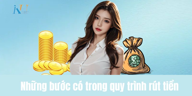Những bước có trong quy trình rút tiền KUBET77 